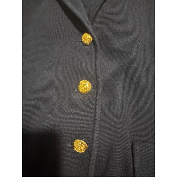 Lauren Ralph Lauren blue blazer gold tone from buttons with pockets size L cotto - Picture 5 of 13